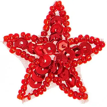 Motif Sequin/Beaded Mini Stars 3cm