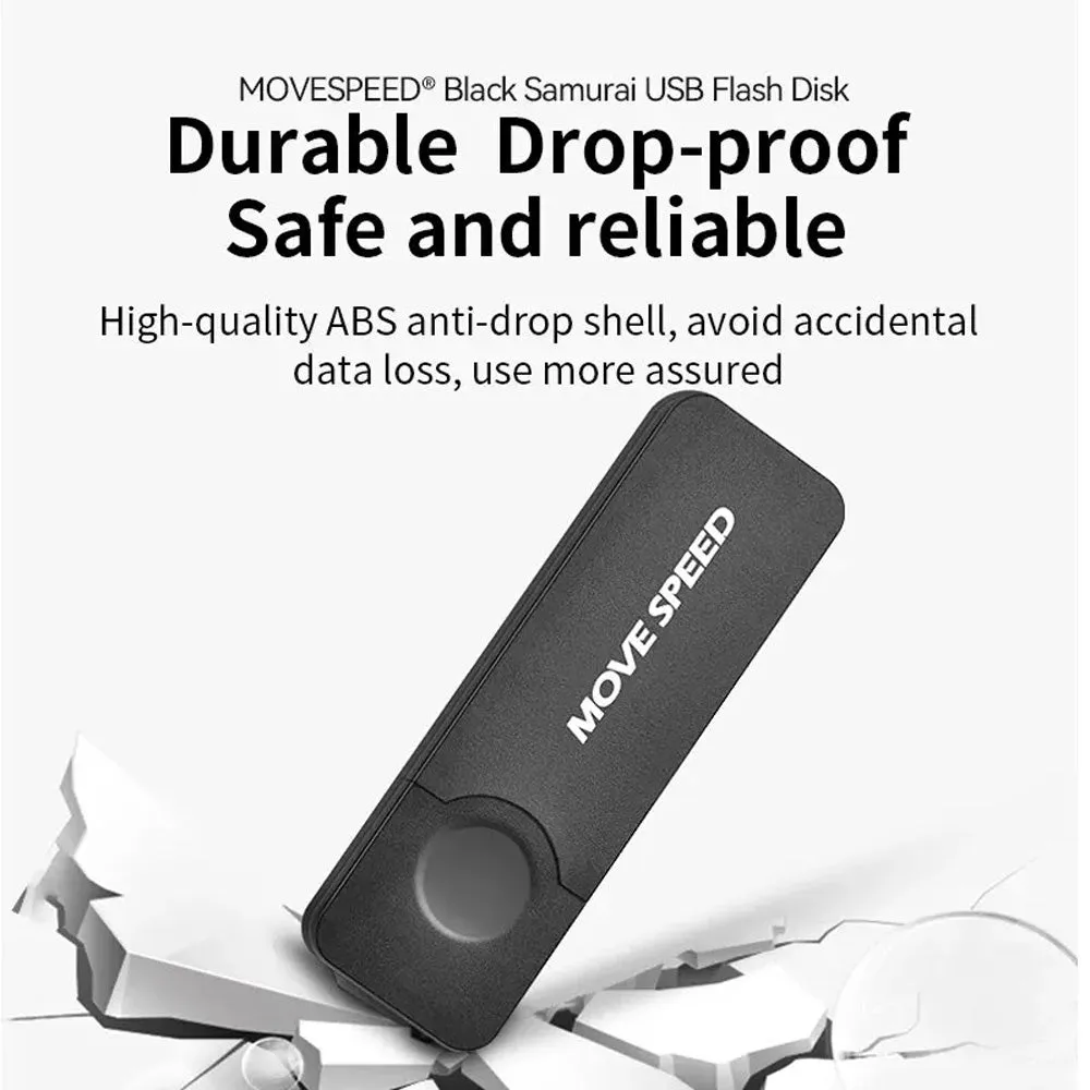 Movespeed Black Samurai USB Flash Drive 512MB - Black
