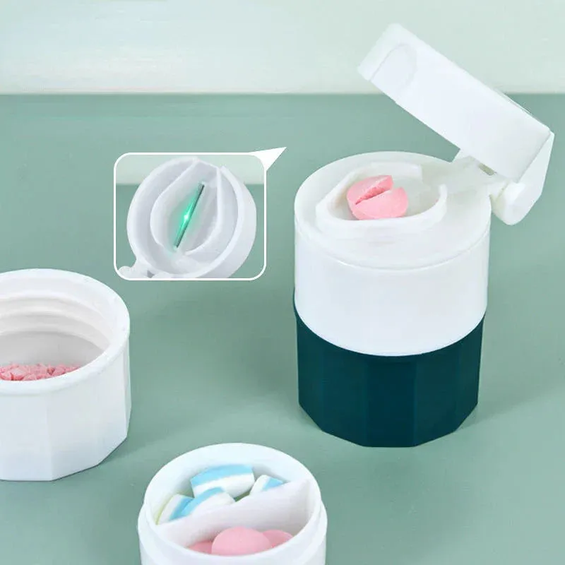 Multifunction Portable 4 Layer Tablet Grinder  Storage