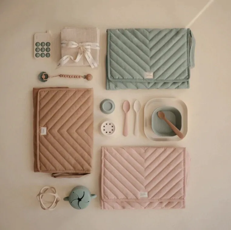 Mushie portable changing pad - Natural