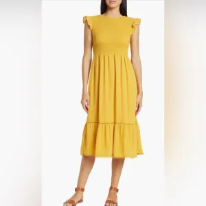 Nanette Lepore Dress Mango Mojito Spring Summer NWT $138 Orange Yellow