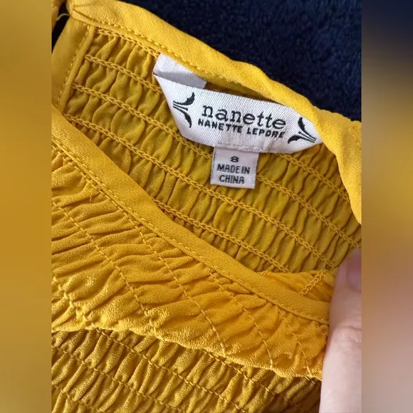 Nanette Lepore Dress Mango Mojito Spring Summer NWT $138 Orange Yellow
