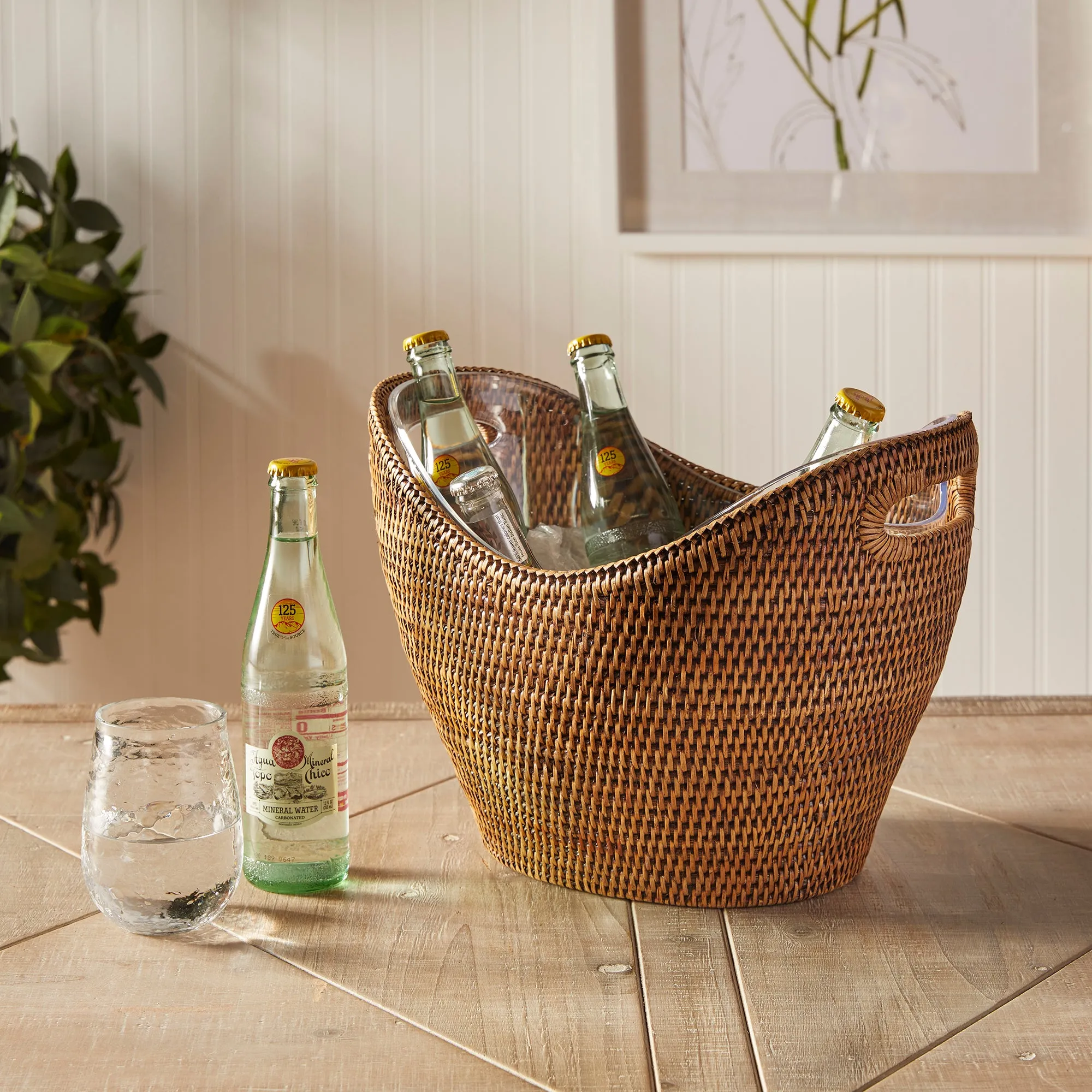NAPA Home & Garden, BURMA RATTAN BEVERAGE TUB LARGE,NTN257BR