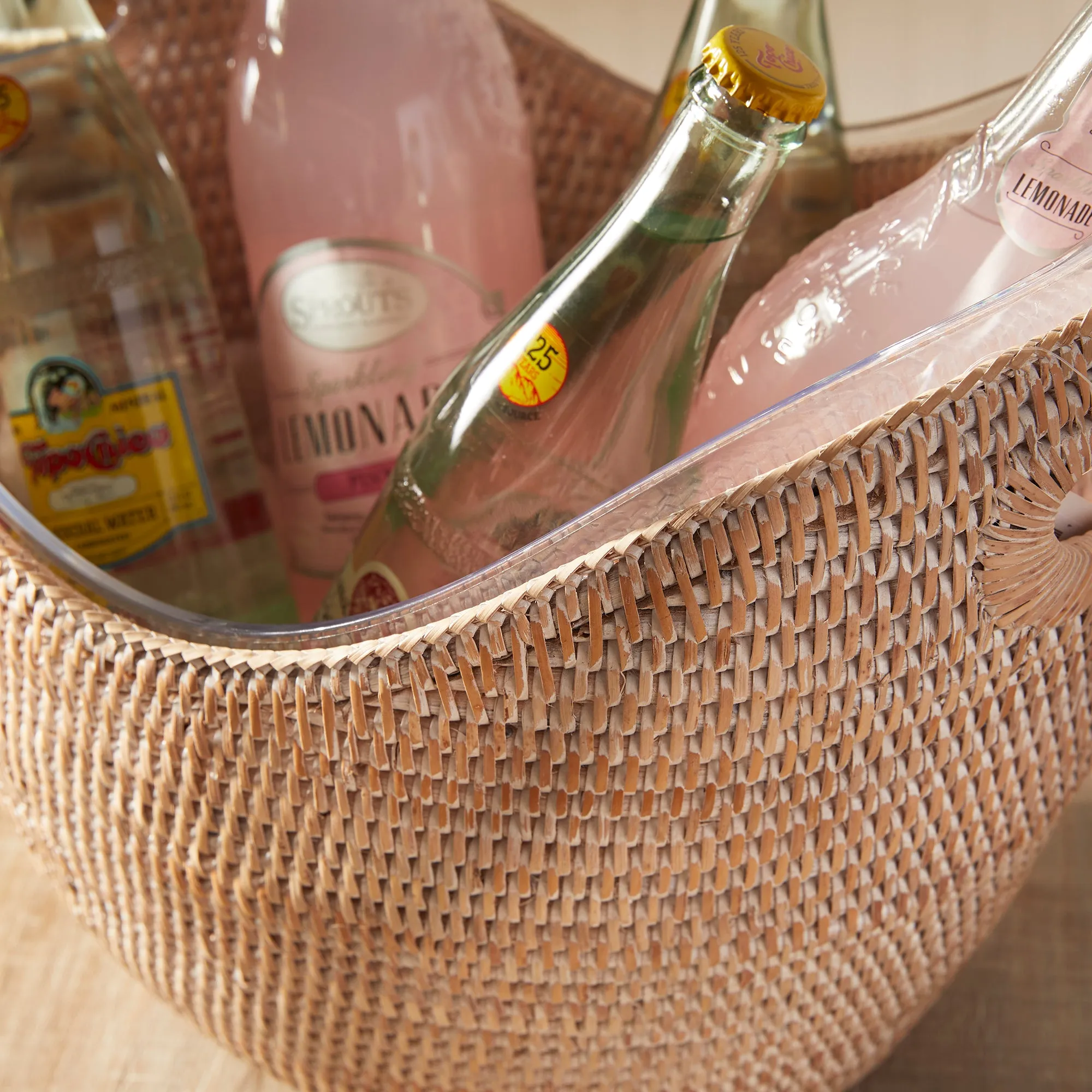 NAPA Home & Garden, BURMA RATTAN BEVERAGE TUB LARGE,NTN257WH