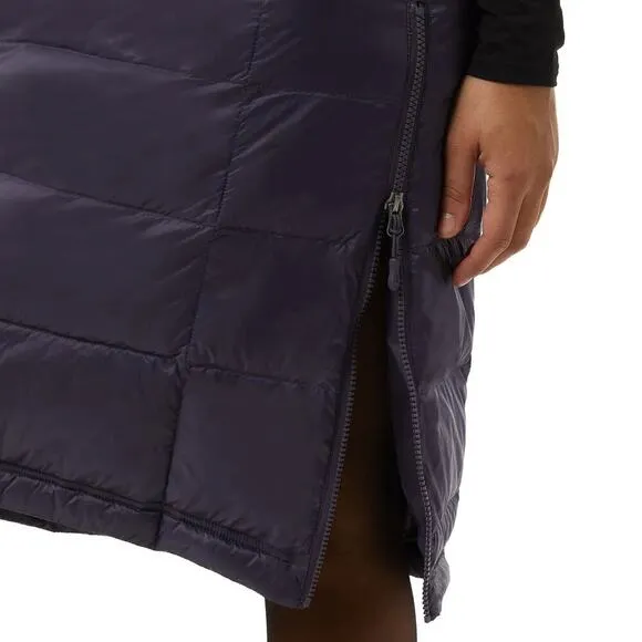 New Aventure Women's Quilted Side Zippers Winter Down Midi Skirt