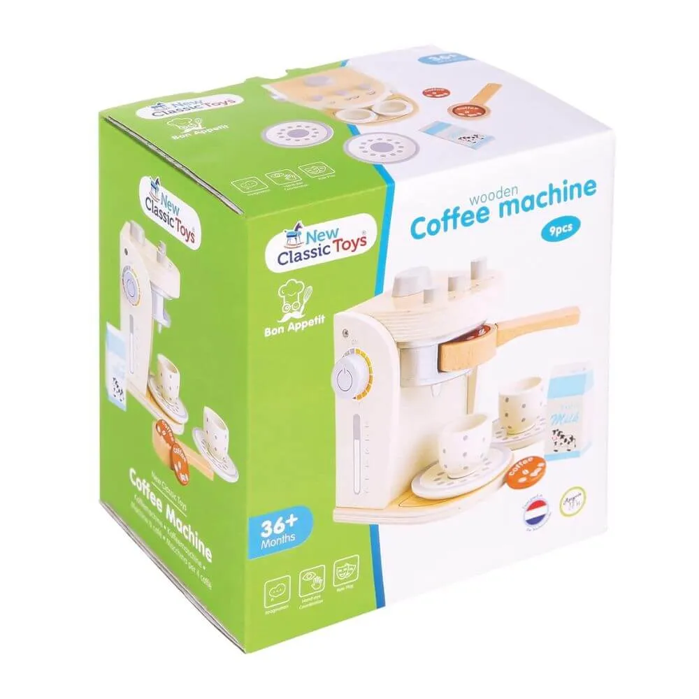 New Classic Toys Wooden Coffee Machine