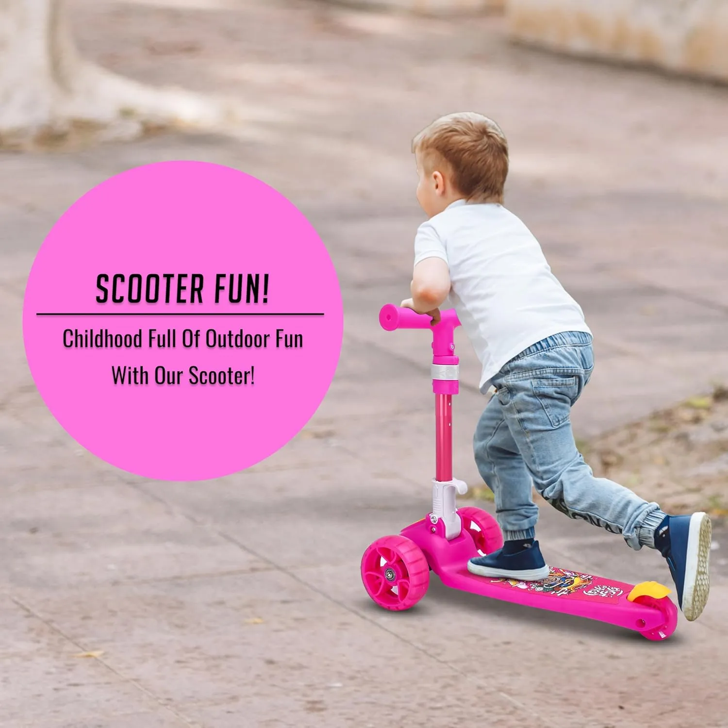 New in box! LAVA SPORT Scooters for Kids 3-5 - Adjustable Handlebars for Growing Children - 3-Wheel Plastic Design for Stability & Balance - Kids Scooter- Compact and Lightweight