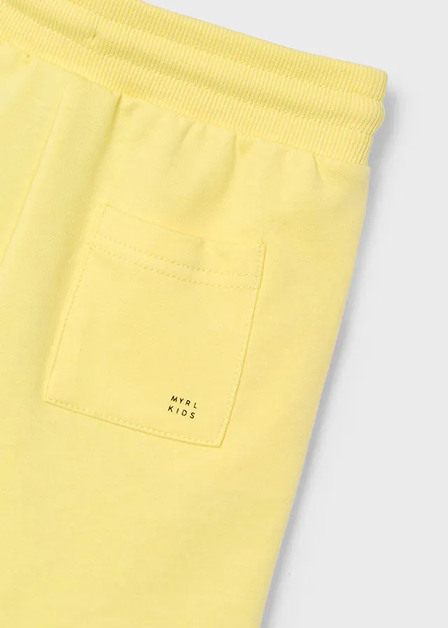 NEW SS25 Mayoral Boys Shorts 611 Yellow/74
