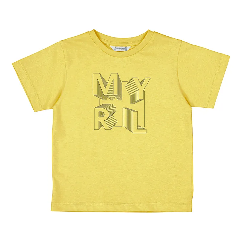 NEW SS25 Mayoral Boys T Shirt 170 Yellow/27