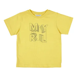 NEW SS25 Mayoral Boys T Shirt 170 Yellow/27