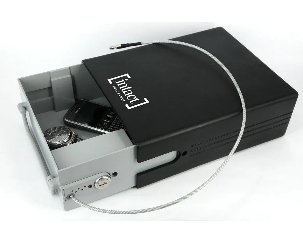 New Superex Lock Alarm HandiSafe: Note: Ours is plain black doesn't say Intact Insurance