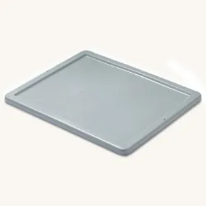 Newell Brands Stack and Nest Palletote Box Lids, 15 5/8 in x 19 5/8 in x 1 in, Gray, FG172000GRAY
