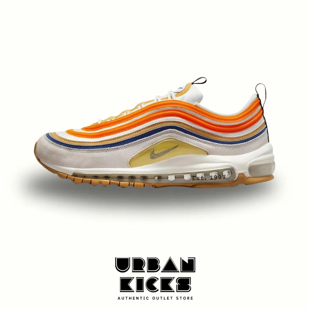 Nike Air Max 97 SE White/Black/Orange – Iconic Style Meets Bold Contrast