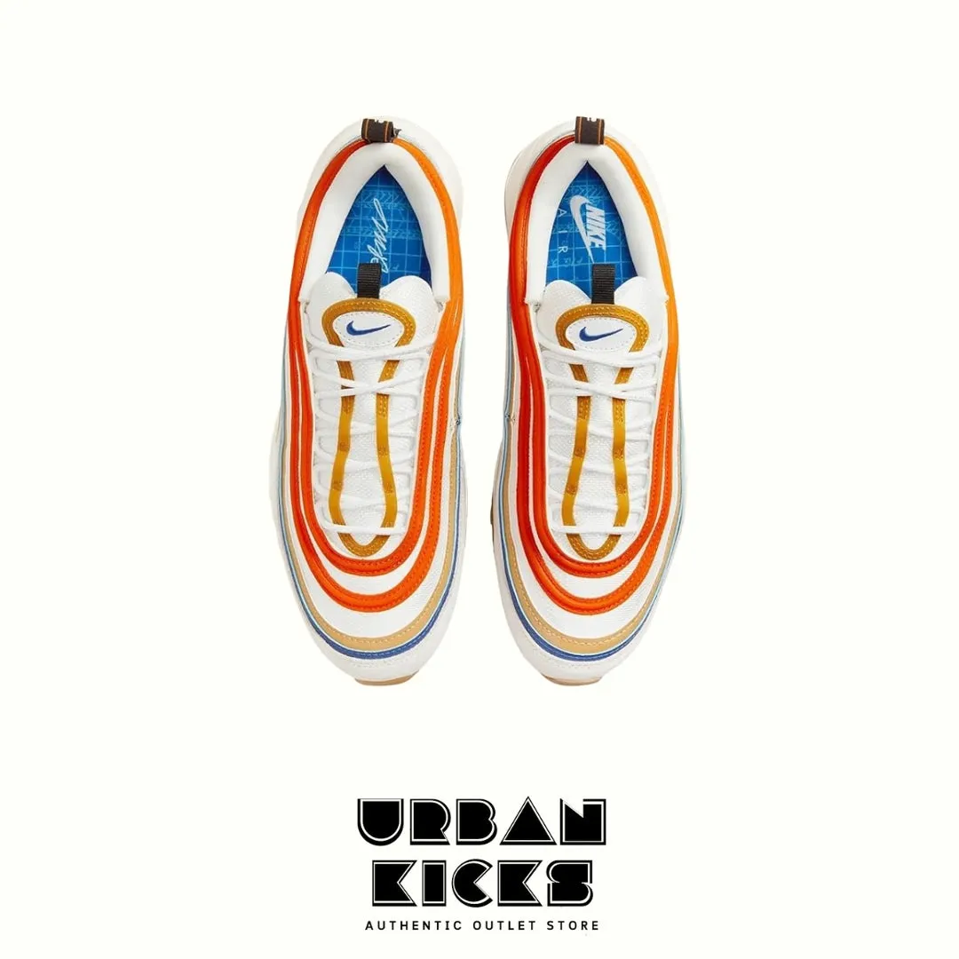 Nike Air Max 97 SE White/Black/Orange – Iconic Style Meets Bold Contrast
