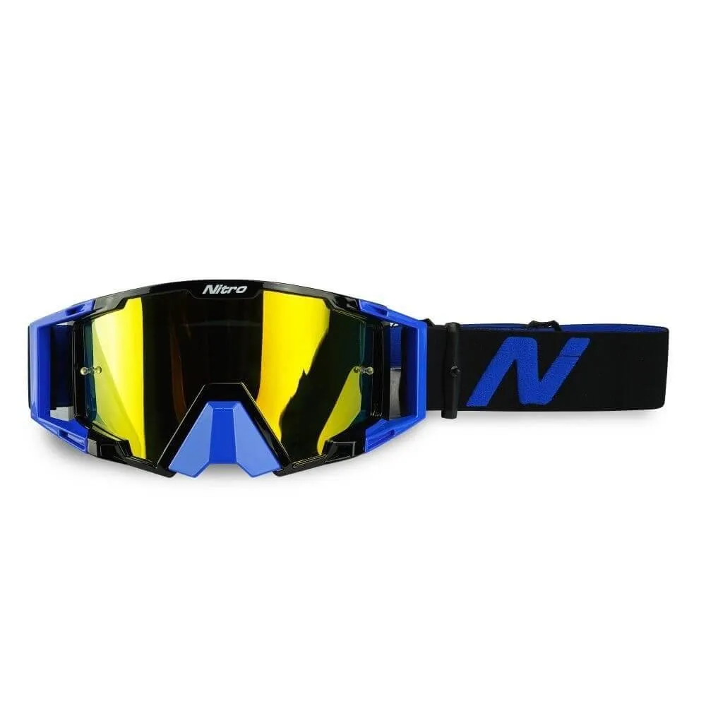 Nitro NV-100 Motocross Goggles Blue