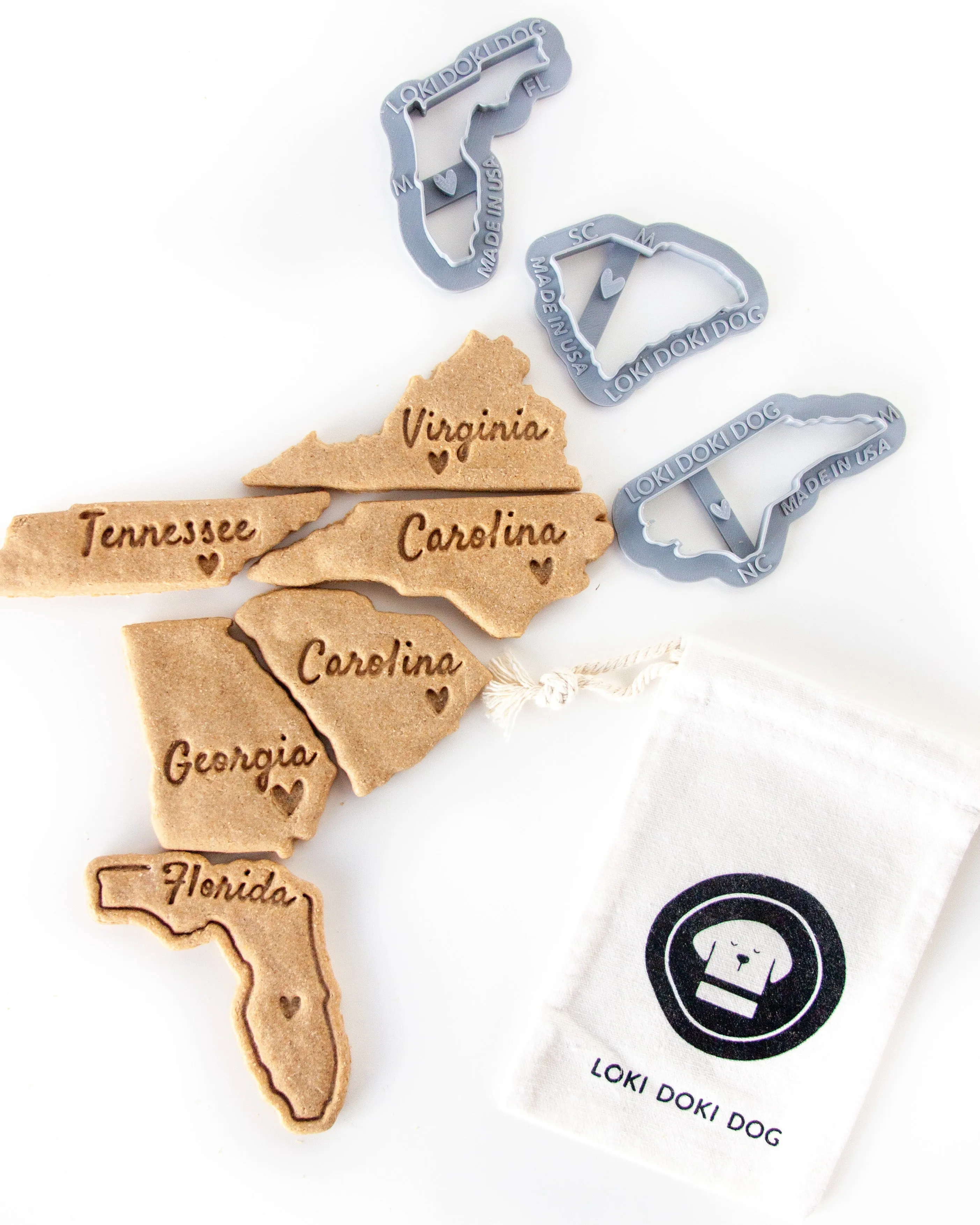 North Carolina State Shaped Cookie Cutter (Multiple Styles Available)