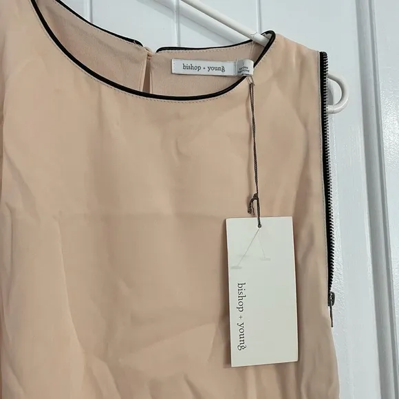 NWT Bishop &amp; Young Double Side Zipper in Blush