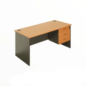 Office Desk 1.2 m With Three Lockable Drawers