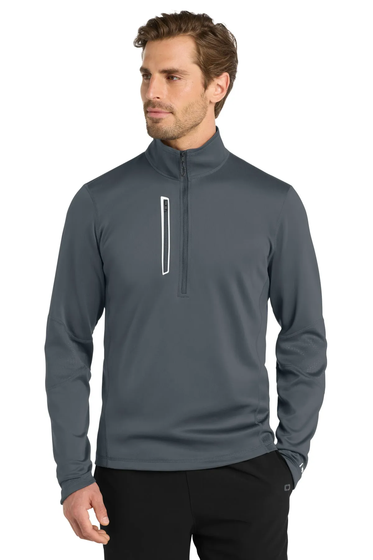OGIO Fulcrum 1/4-Zip. OE701 Gear Grey