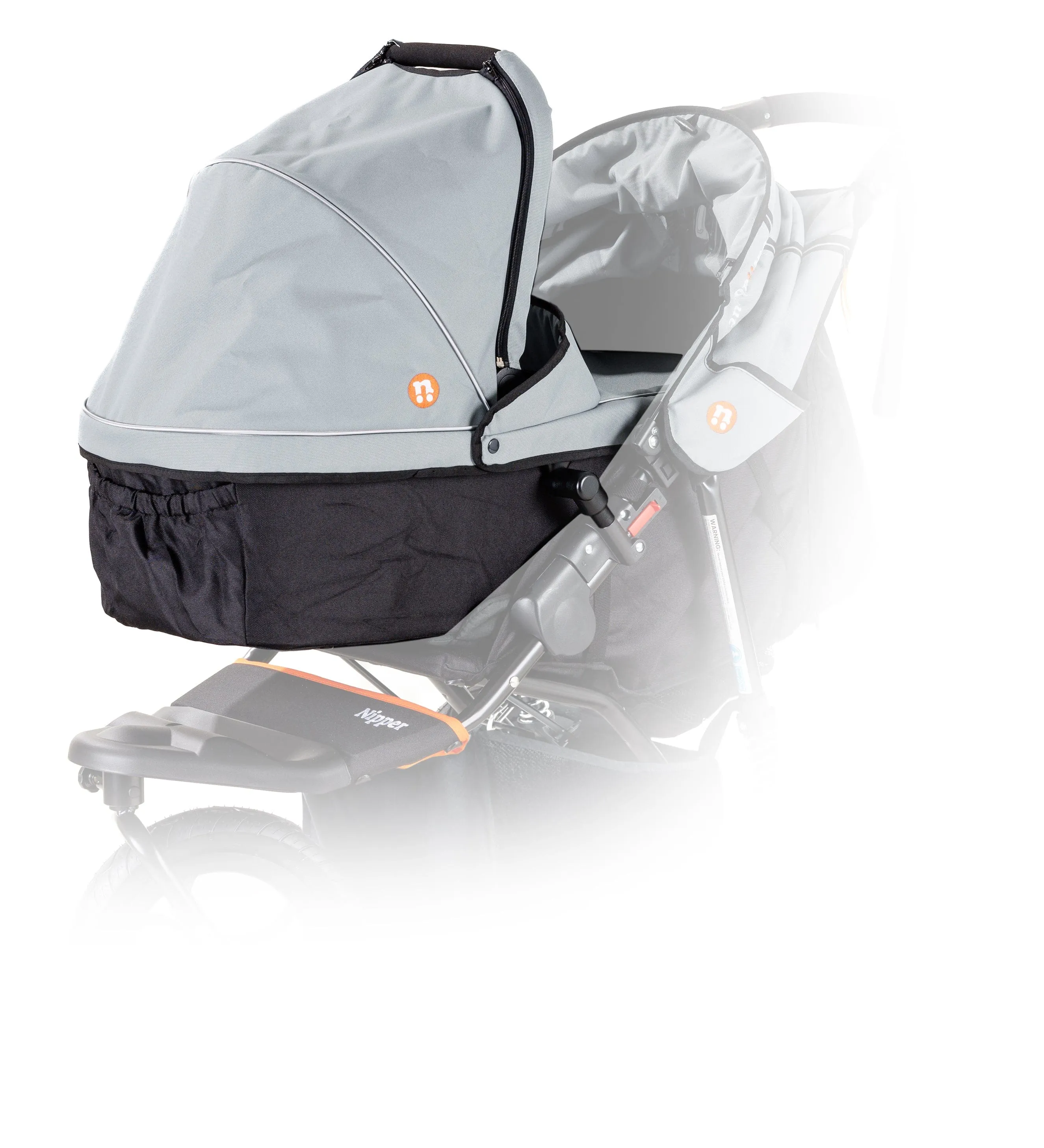 Out n About Nipper Single Starter Kit in Rock Salt Grey