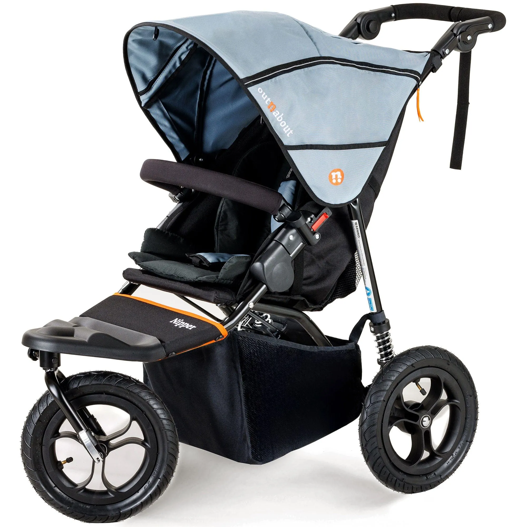 Out n About Nipper Single Starter Kit in Rock Salt Grey