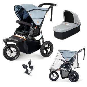 Out n About Nipper Single Starter Kit in Rock Salt Grey