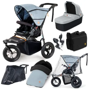 Out n About Nipper Single Ultimate Bundle in Rock Salt Grey
