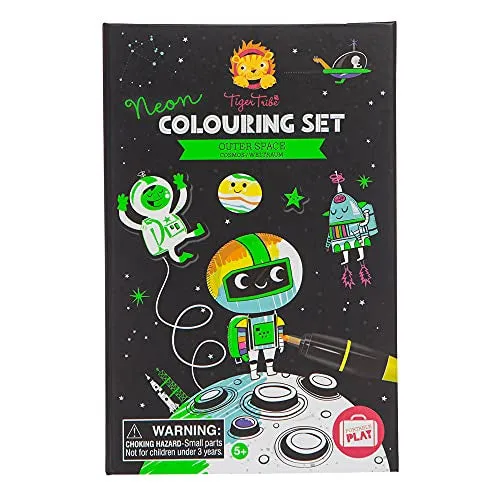 Outer Space  Neon Colouring Set
