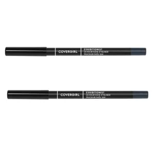 Pack of 2 CoverGirl Exhibitionist 24 Hr Kohl Eyeliner, Charcoal 200