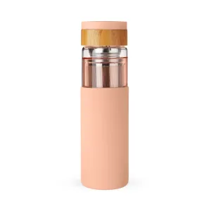 Paige Glass Travel Mug in Coral by Pinky Up