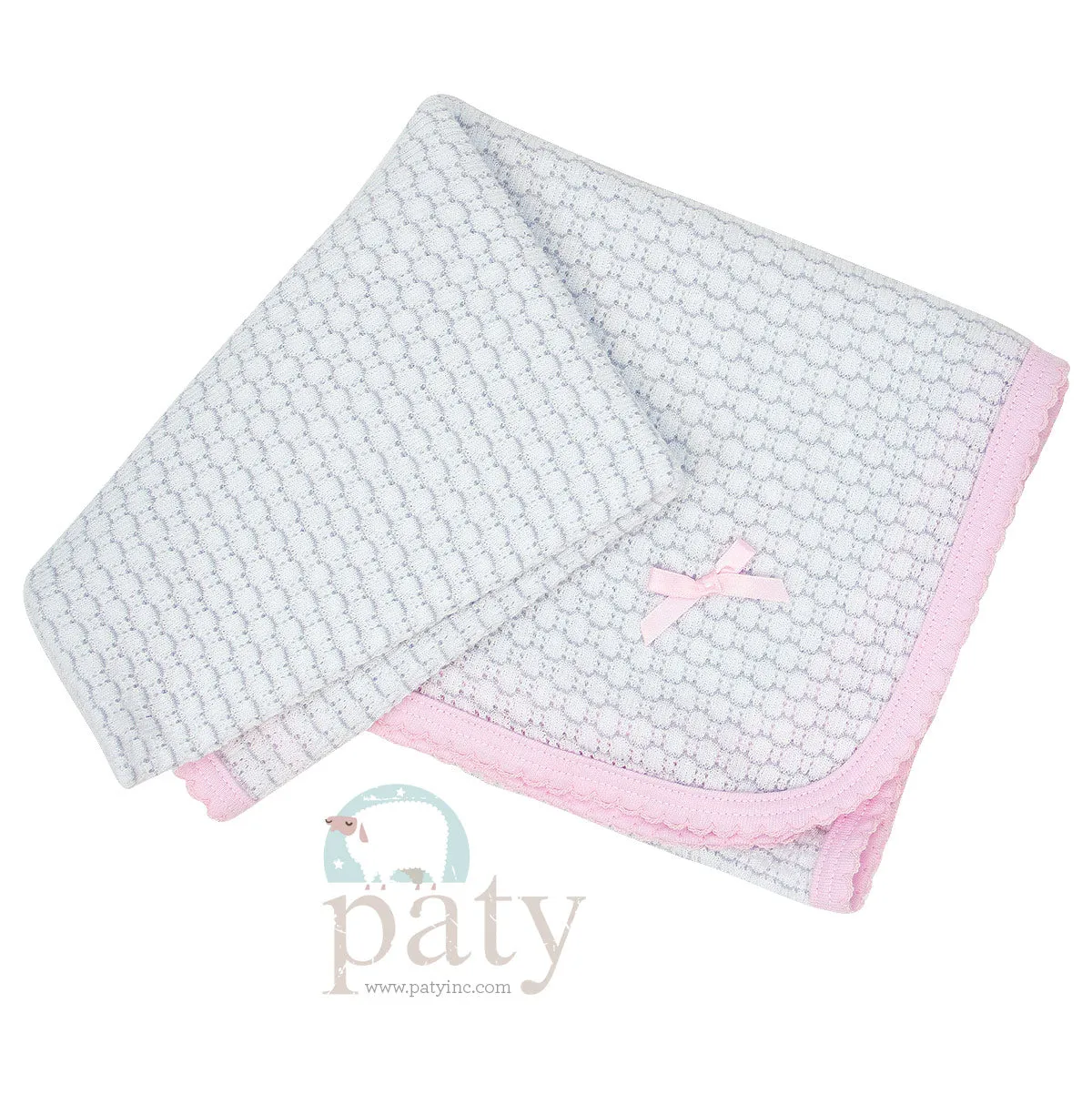 Paty Knit Blanket, Pima Binding #307J