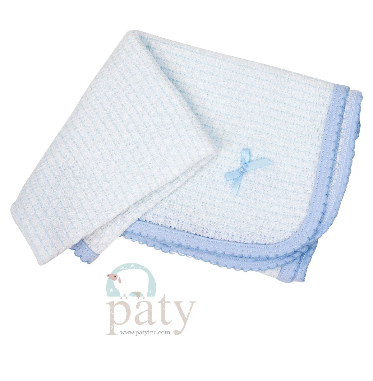Paty Knit Blanket, Pima Binding #307J