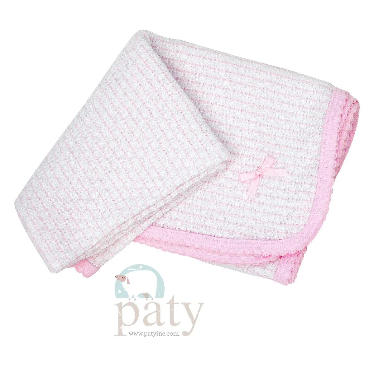 Paty Knit Blanket, Pima Binding #307J
