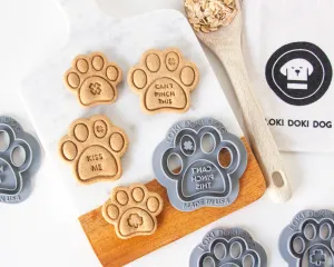 PAW Shape St Patrick's Day Dog Biscuit Cookie Cutters (4 Styles)