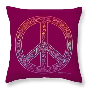 Peace Sign - Throw Pillow