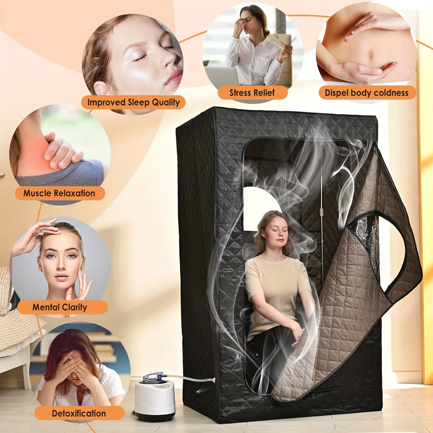 Personal Steam Sauna Spa Tent with Remote Control & Timer