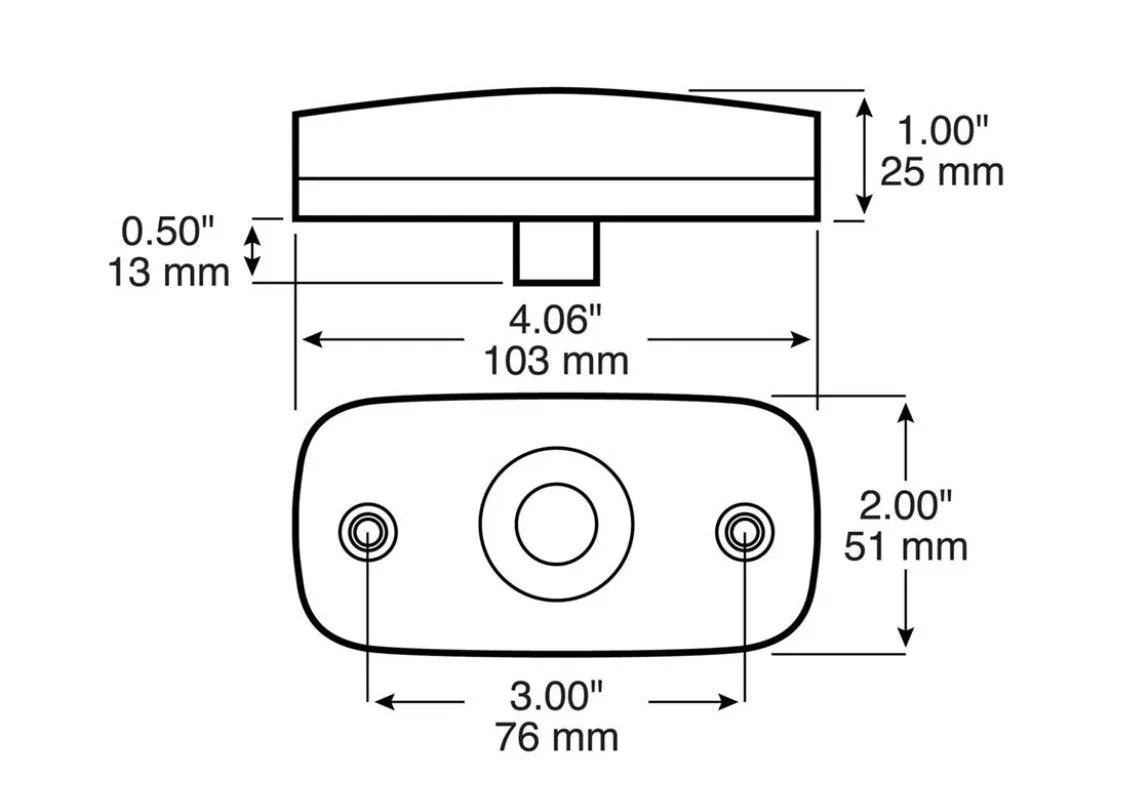 Peterson Mfg. V2549A Clearance Marker Amber Light