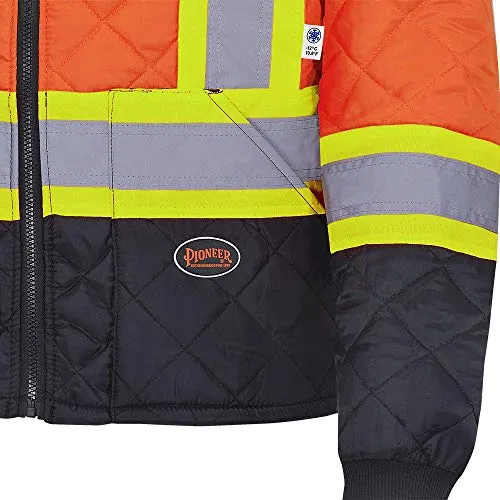 Pioneer V1170150 High Visibility Quilted Freezer Jacket