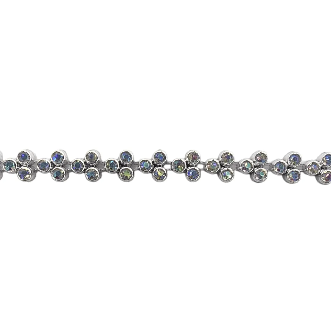 Plastic Diamante Trimming Flower