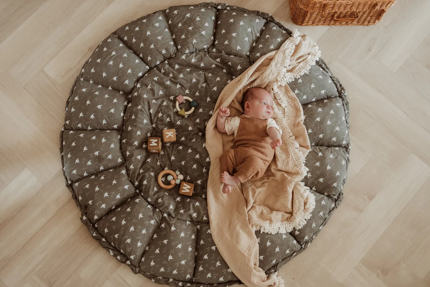 Play&Go Bloom Birds organic babymat (Min of 1, multiples of 1)