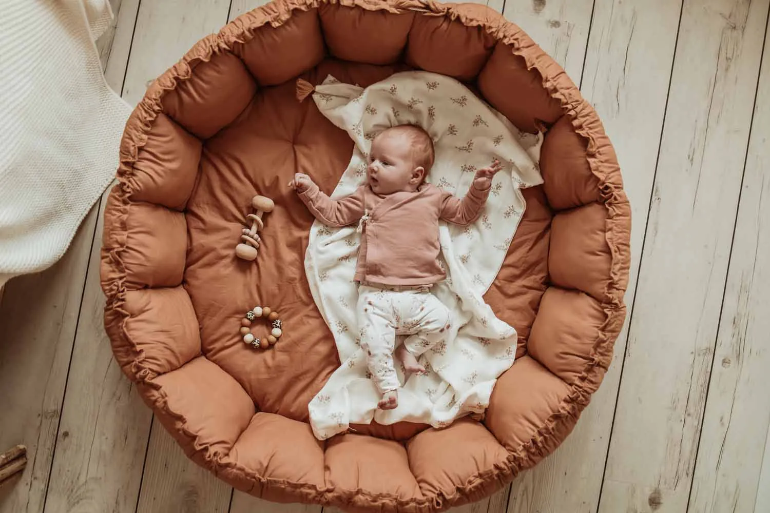 Play&Go Bloom Tawny Brown organic babymat (Min of 1, multiples of 1)