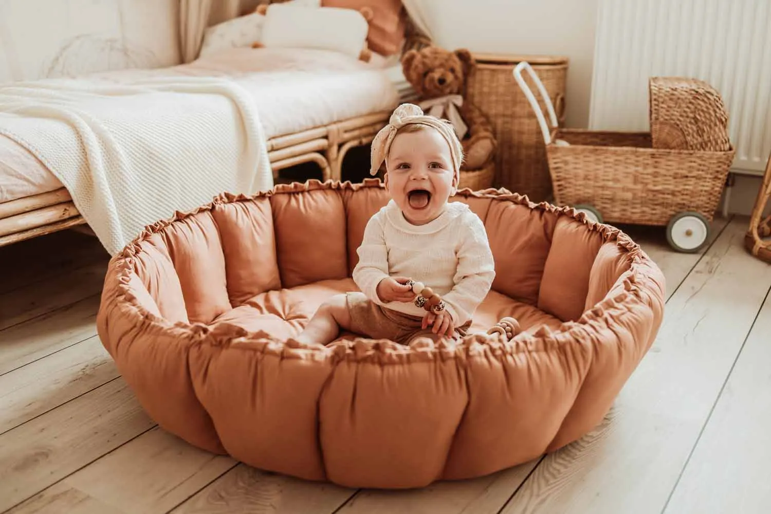 Play&Go Bloom Tawny Brown organic babymat (Min of 1, multiples of 1)