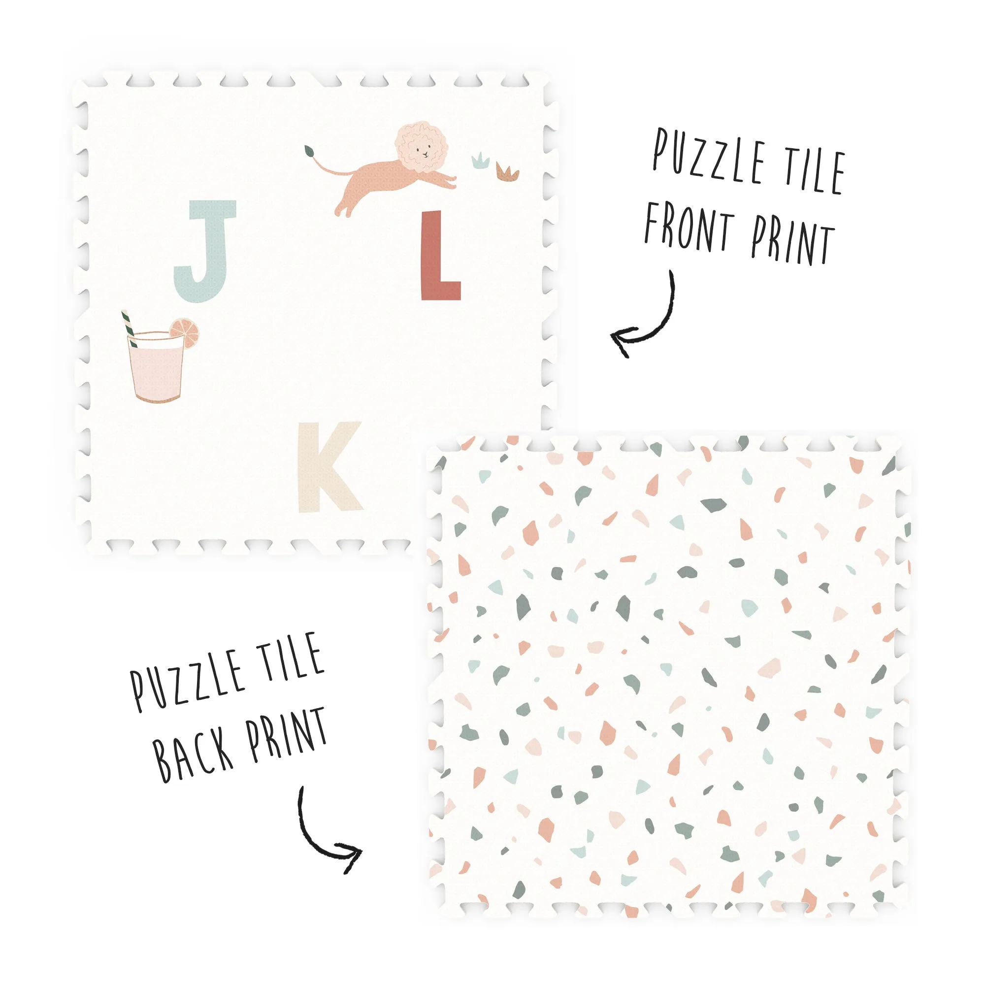 Play&Go EEVAA Alphabet/Terrazzo Puzzlemat (Min of 1, multiples of 1)