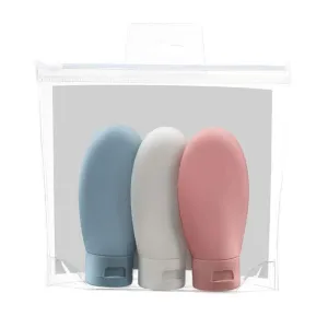 Portable Skincare Silicone Travel Bottles Set