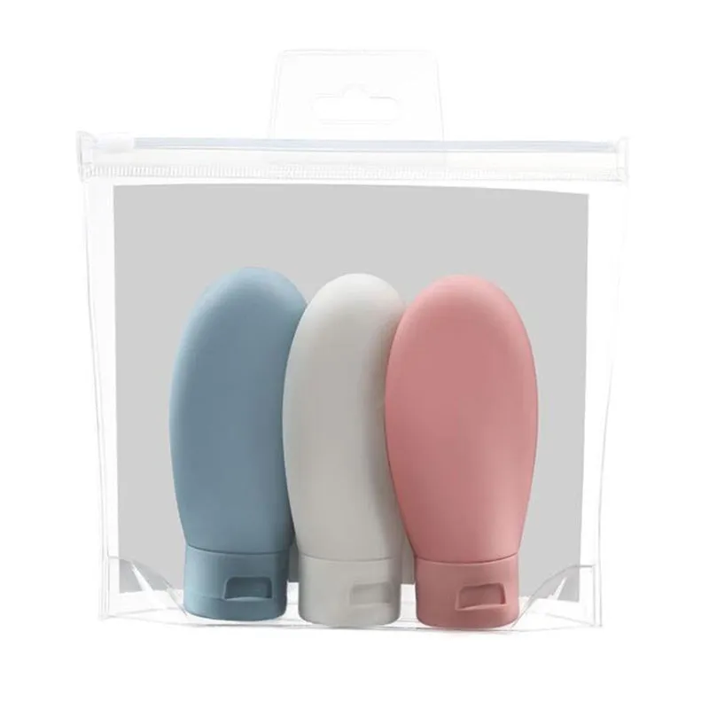 Portable Skincare Silicone Travel Bottles Set