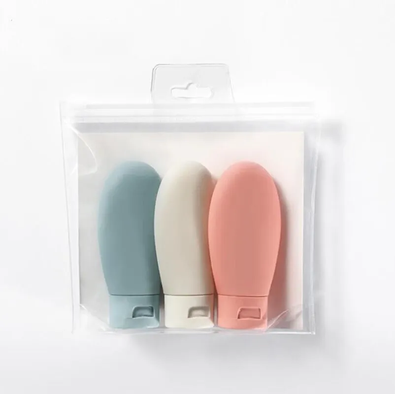 Portable Skincare Silicone Travel Bottles Set