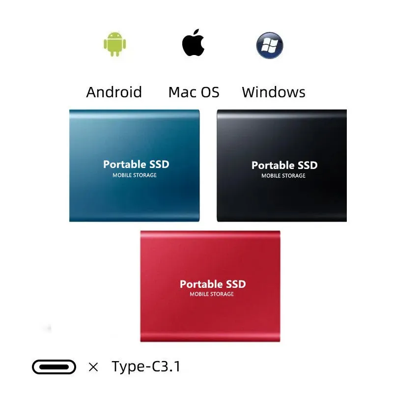 Portable SSD 1TB High-Speed External Storage hard drive