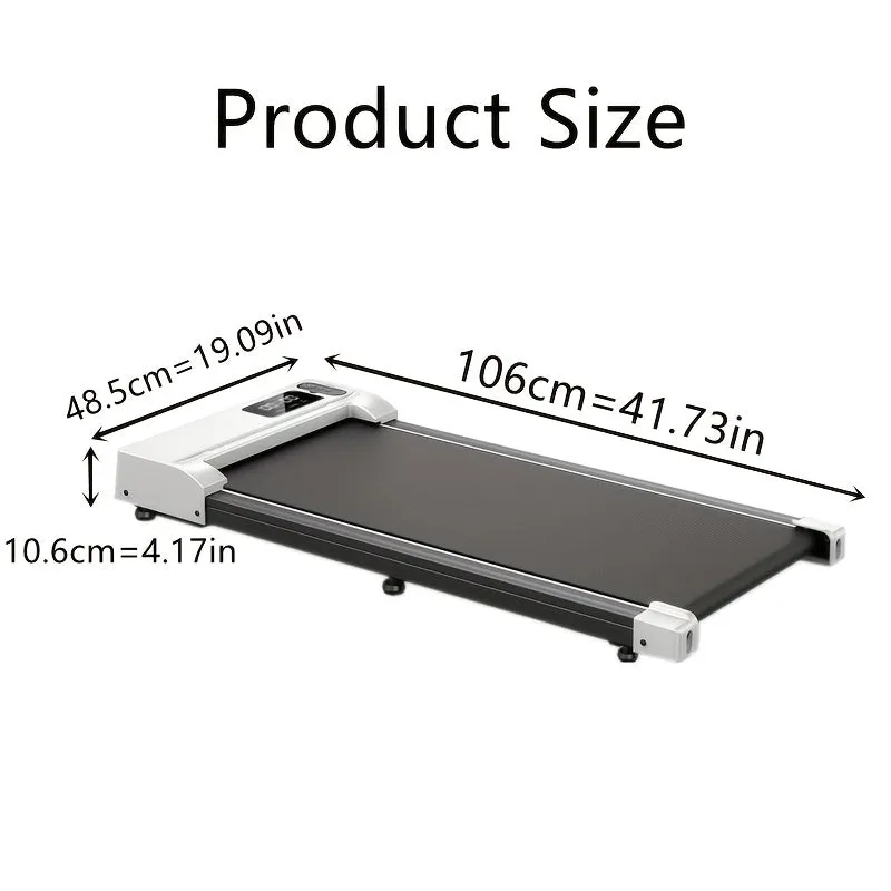 Portable Under Desk Quiet 2-in-1 Walking & Jogging Treadmill