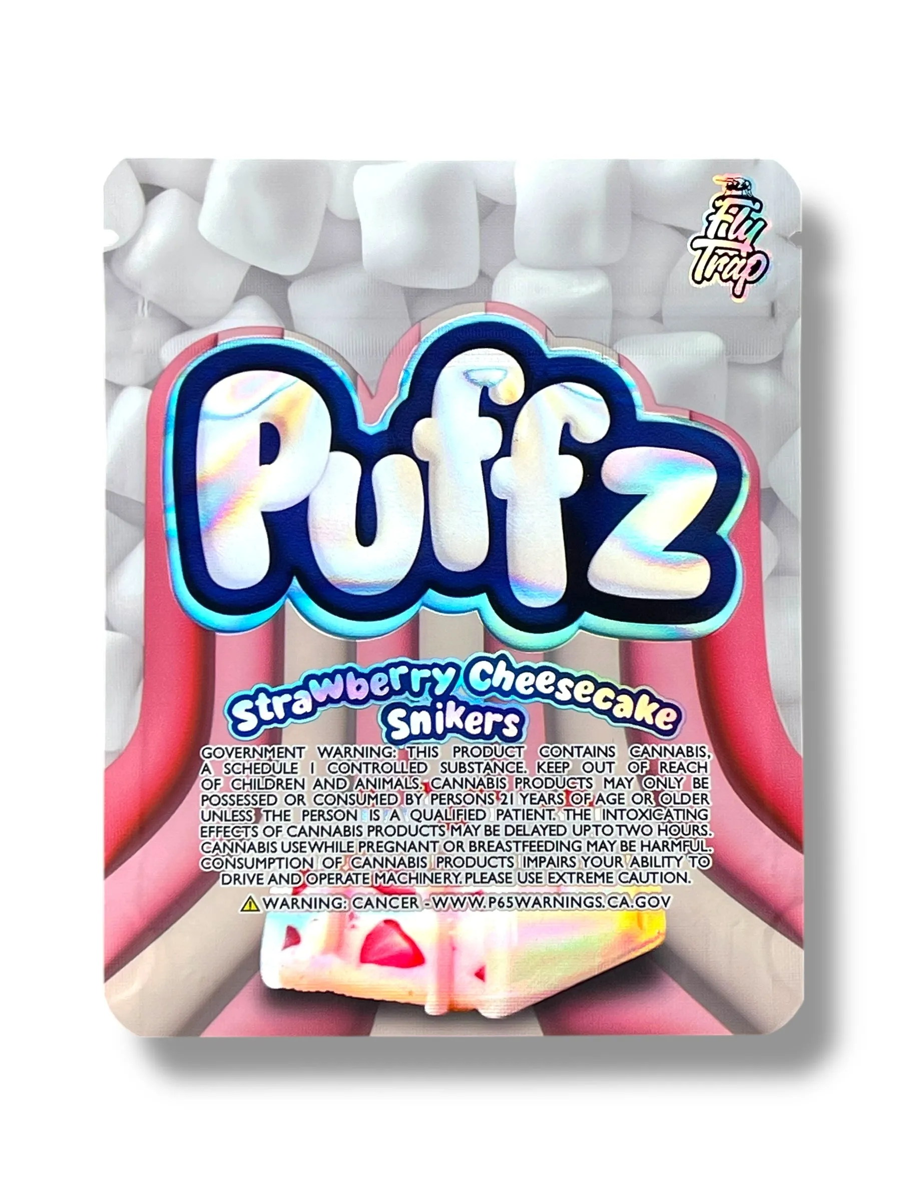 Puffs Strawberry Cheesecake Snikers Mylar Bag 3.5 Grams