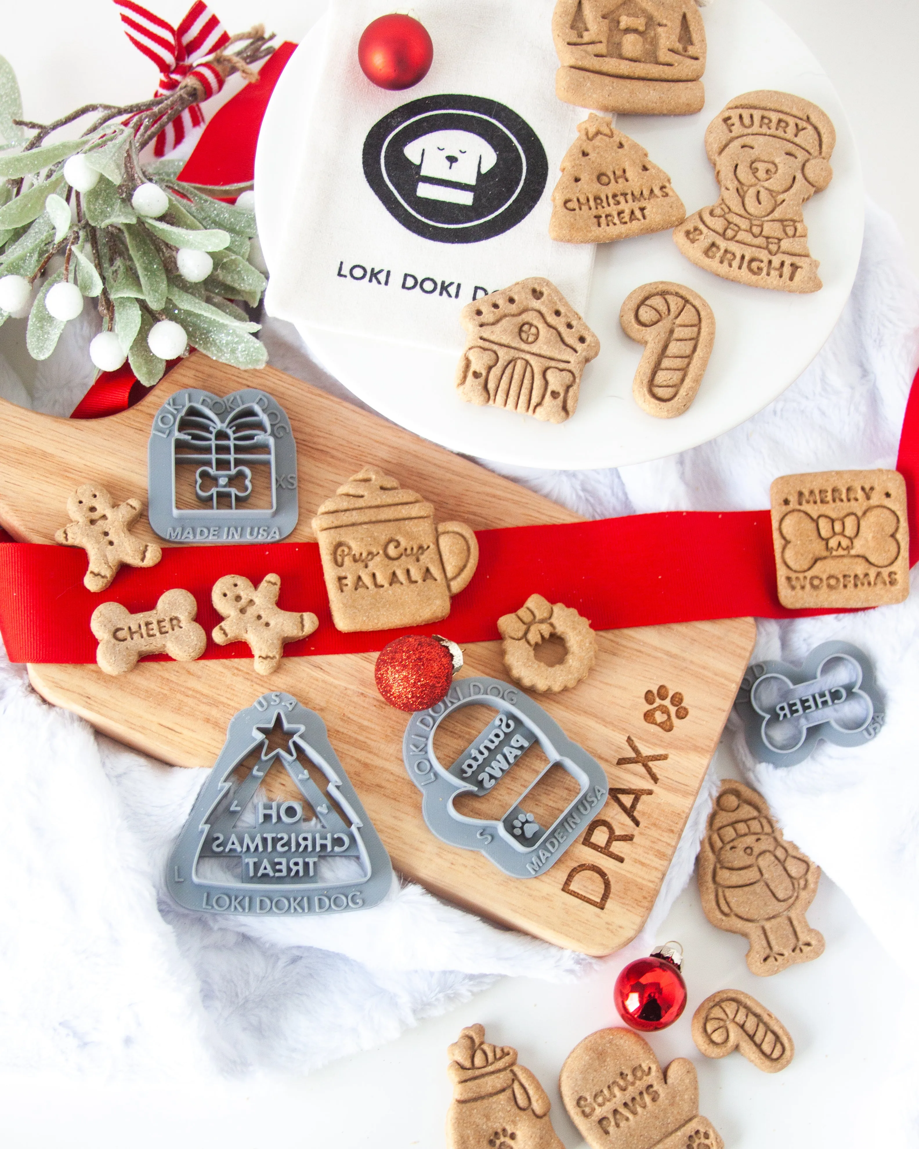 Pup Cup "FA LA LA" Holiday Mug Shape Cookie Cutter